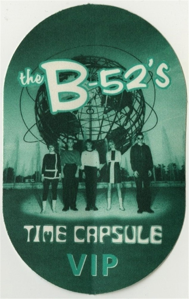 B-52’s 1998 Time Capsule concert tour VIP Band Guest Backstage Pass