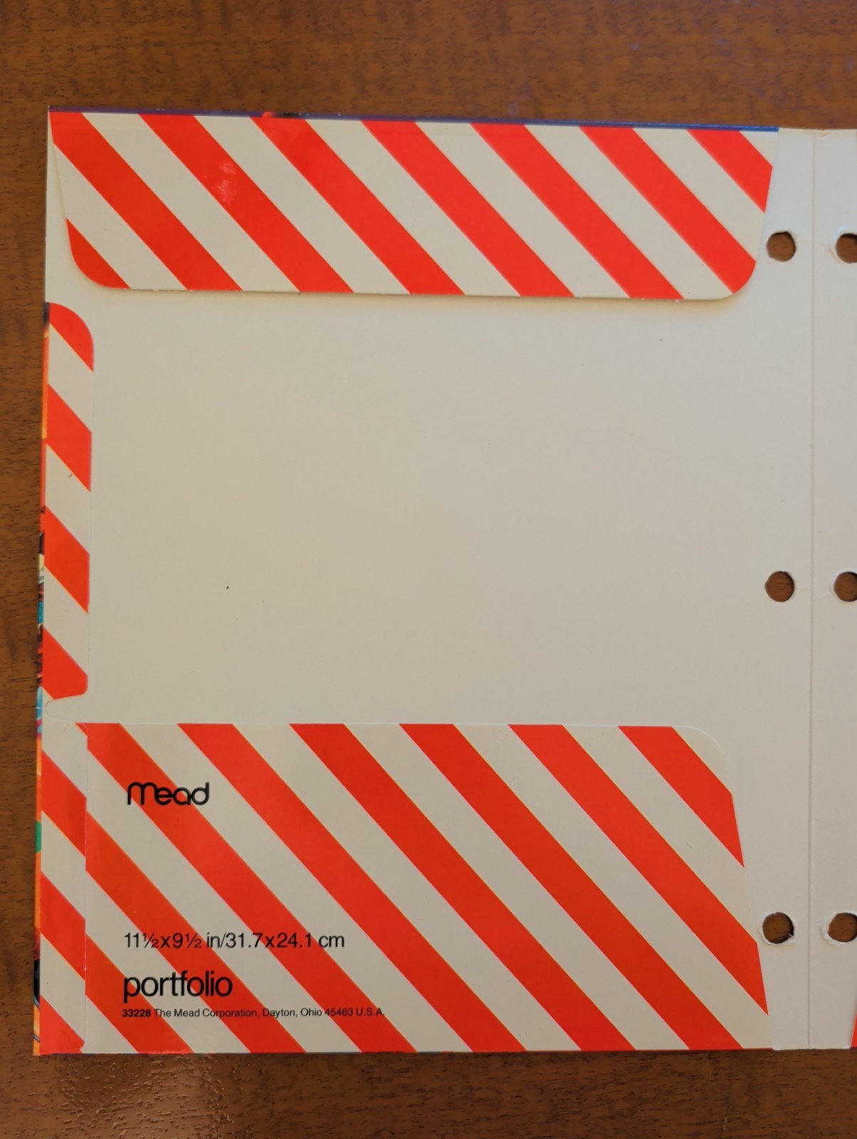 Vintage 1988 Mead Cruisers Folder Drive In Dinosaur UFO 80s Neon Candy Stripe