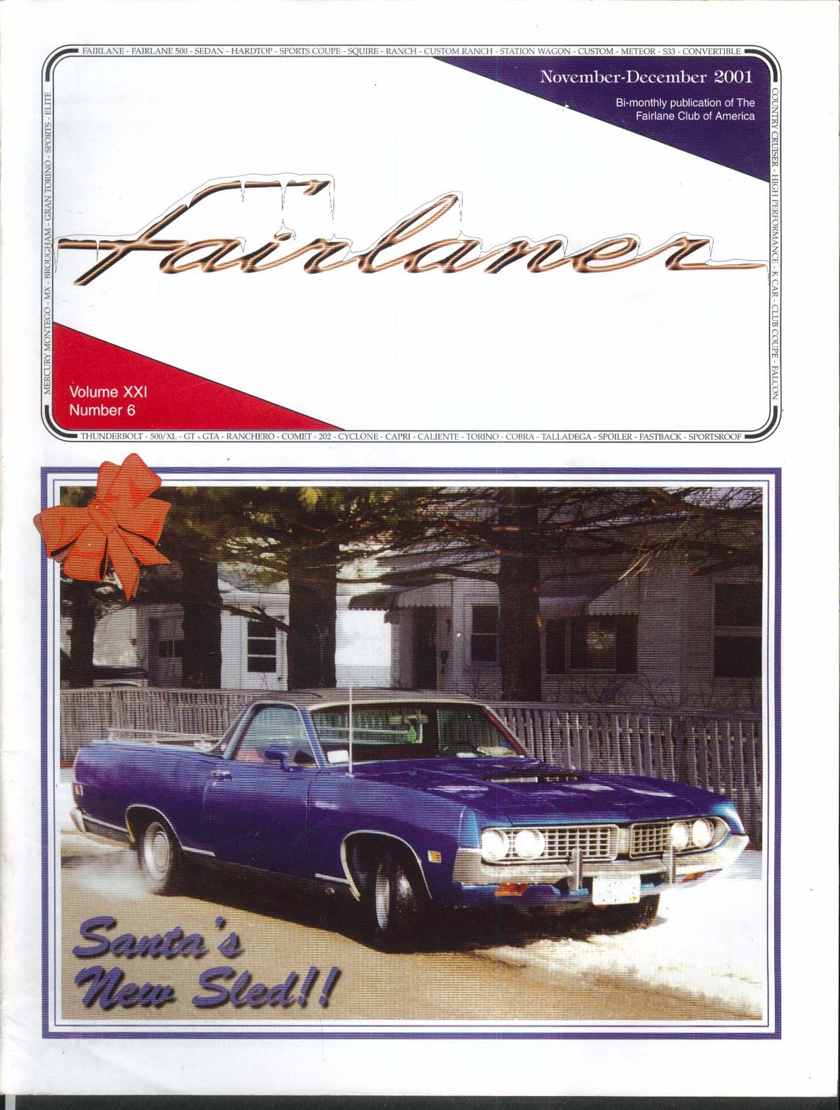 FAIRLANER Ford Fairlane Club Ranchero GT McCrocklin Mini-Meet 11-12 2001