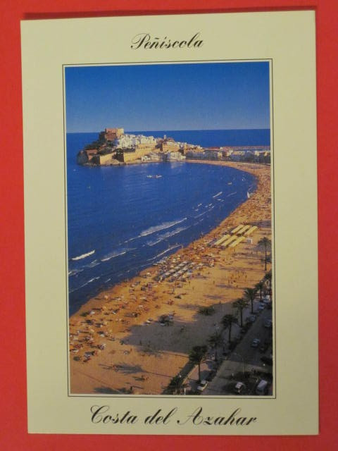 Penicola / Costa del Azahar Postcard – Printed in Barcelona, Spain