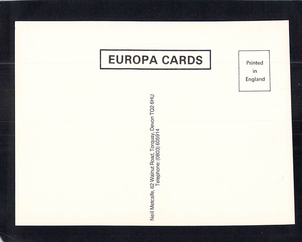 I7452 UK Princetown Dartmoor 3 image Europa Cards postcard