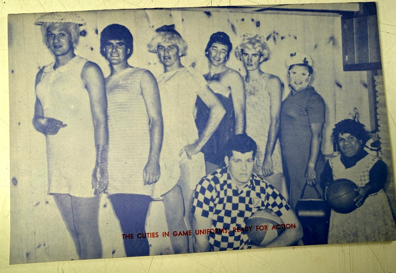 VTG 1960’S CALIFORNIA CUTIES BASKETBALL TEAM PROGRAM MEN IN DRAG QUEENS GAY INT.