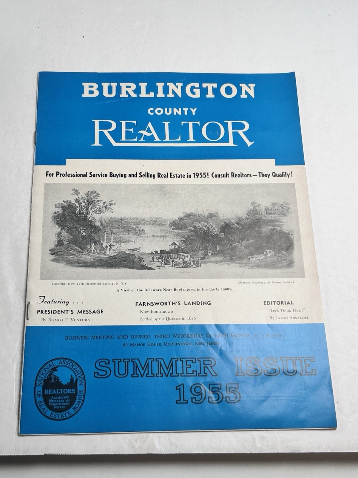 Burlington County NJ 1955 Real Estate Magazine
