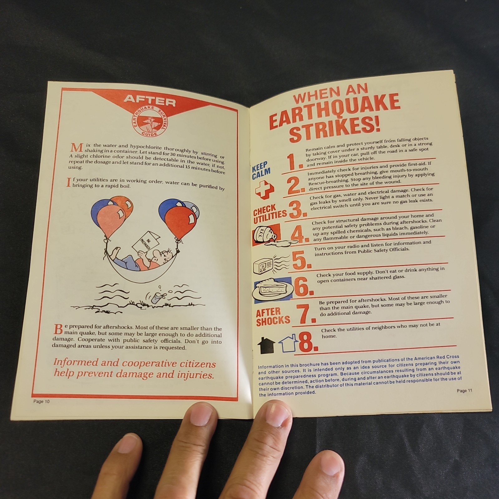 Vintage c1980s Builders Emporium Earthquake Survival Guide 14 Pages VTG