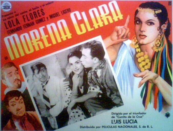 GORGEOUS Lola Flores MORENA CLARA Spain lobby card ’54