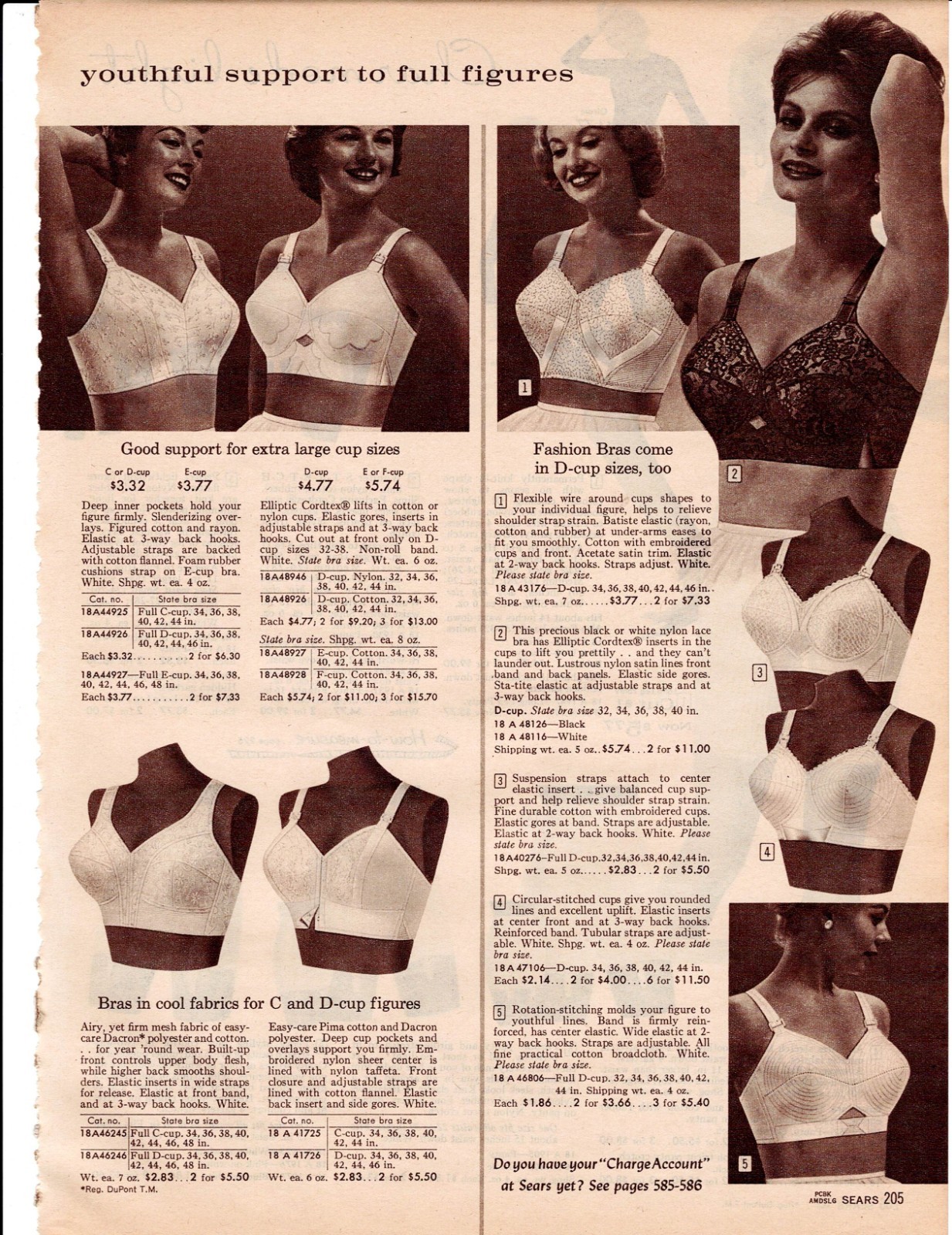 VINTAGE 60’S LADIES GIRDLES SLIPS BRAS PHOTO CLIPPING CATALOG ADS PRINTS