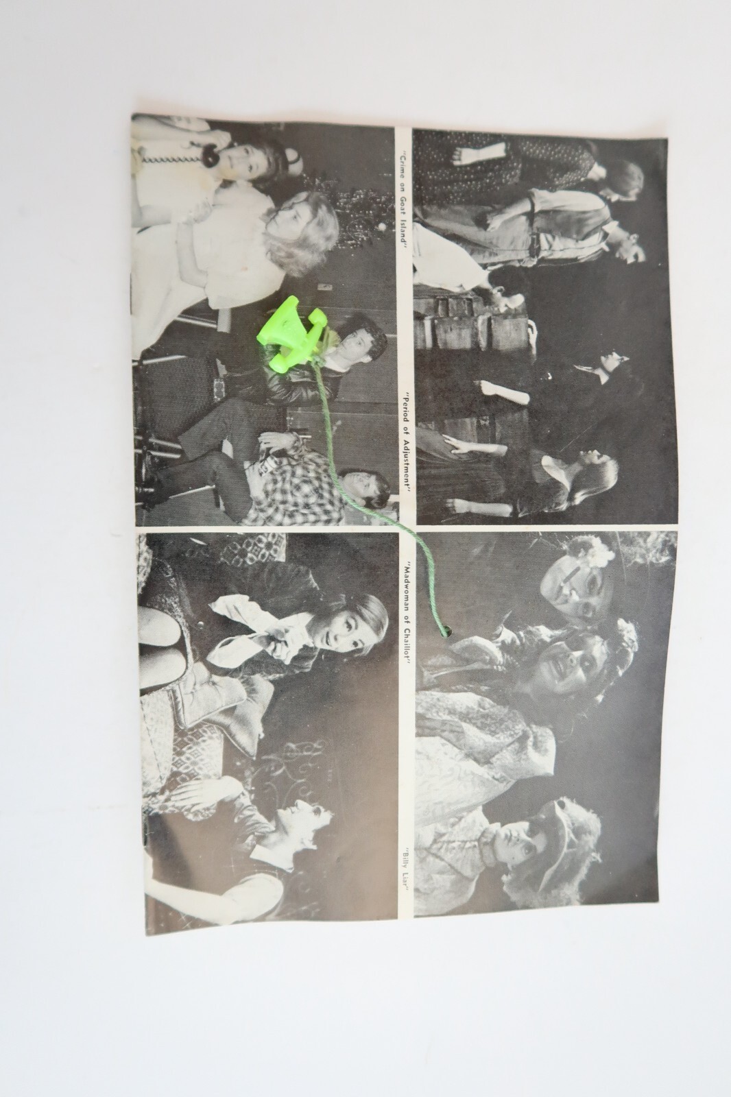 Bells Are Ringing Play Cast Directory Program Los Angeles City College Souvenir