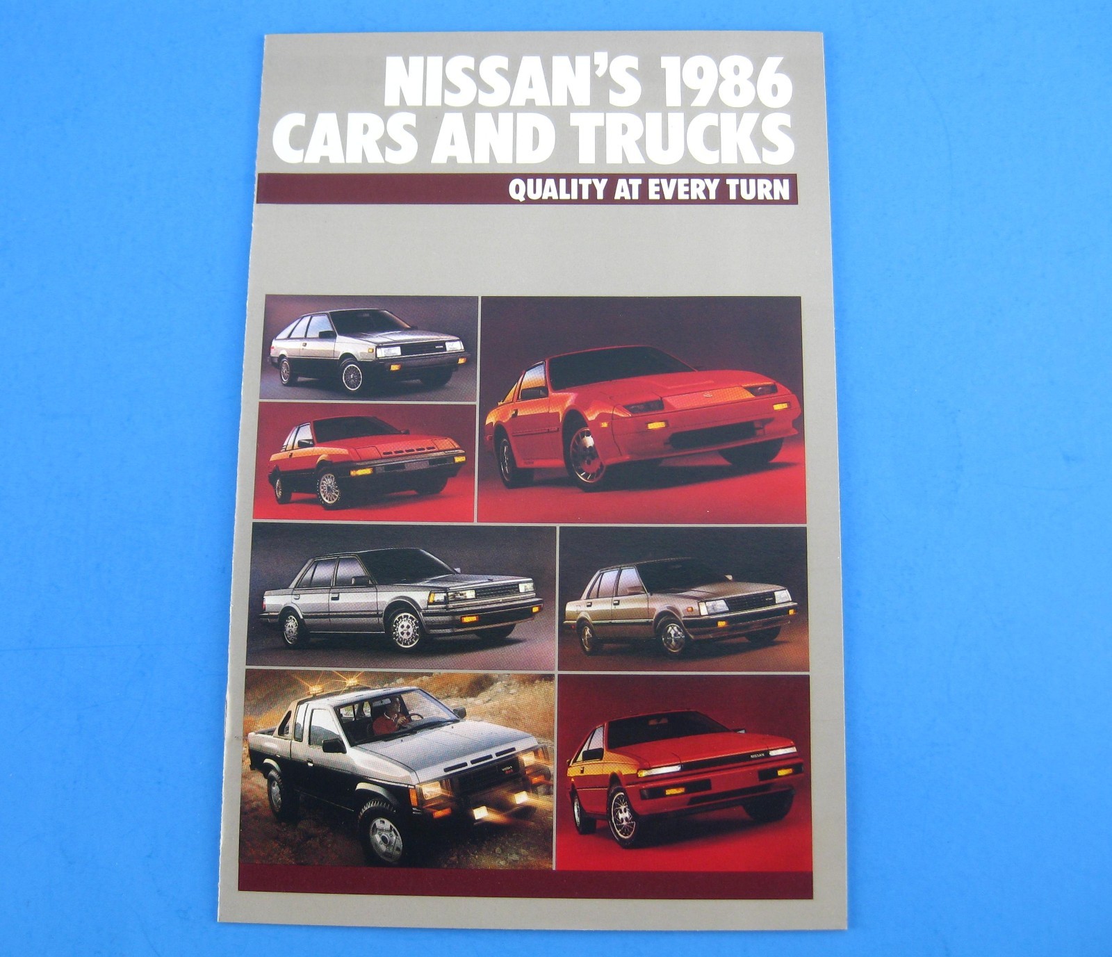 Nissan 1986 Cars And Trucks Brochure Dealer Sales Full Line 86 Pulsar NX 200 SX