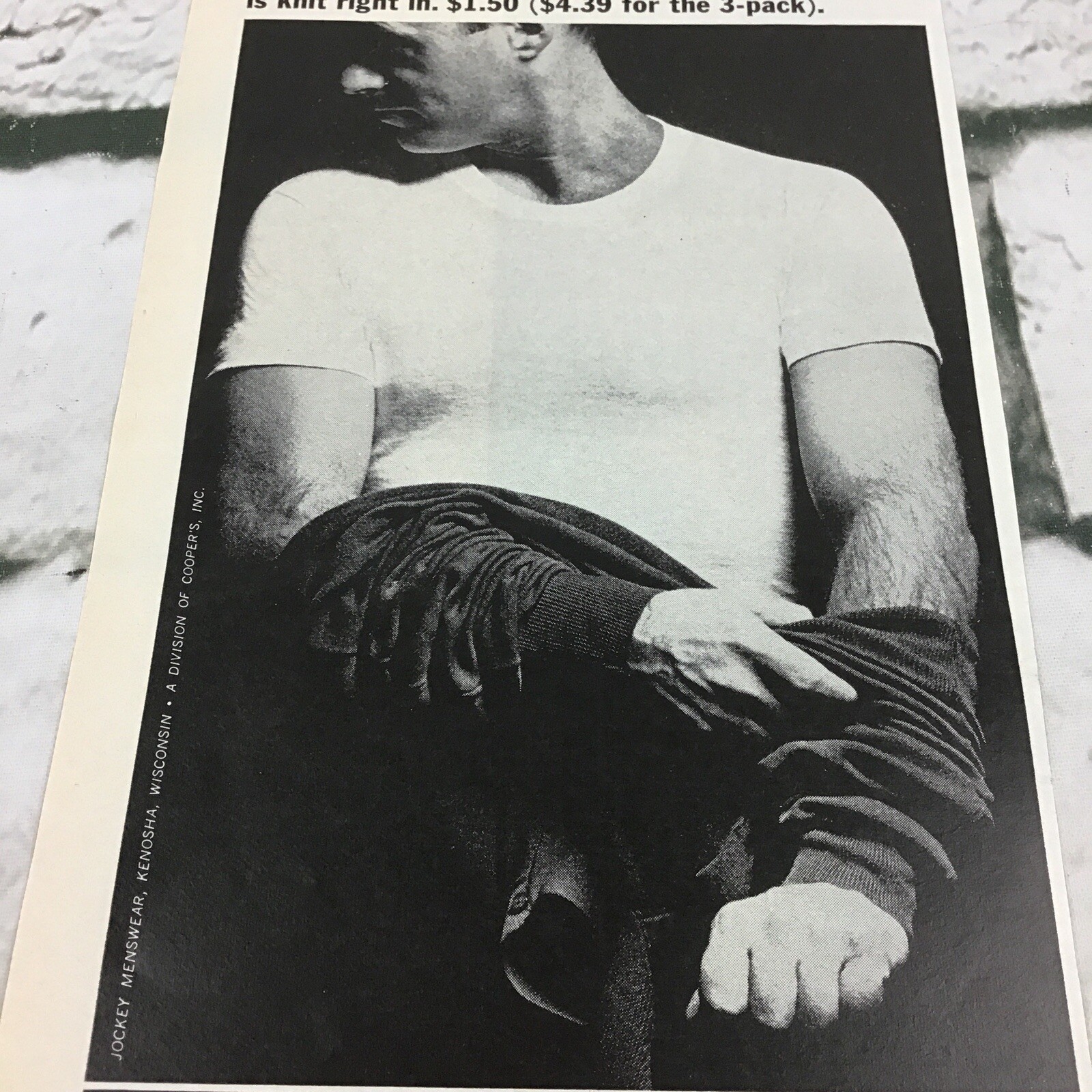 Vintage 1964 Jockey Brand Menswear T-Shirts Clothing Advertising Art Print Ad