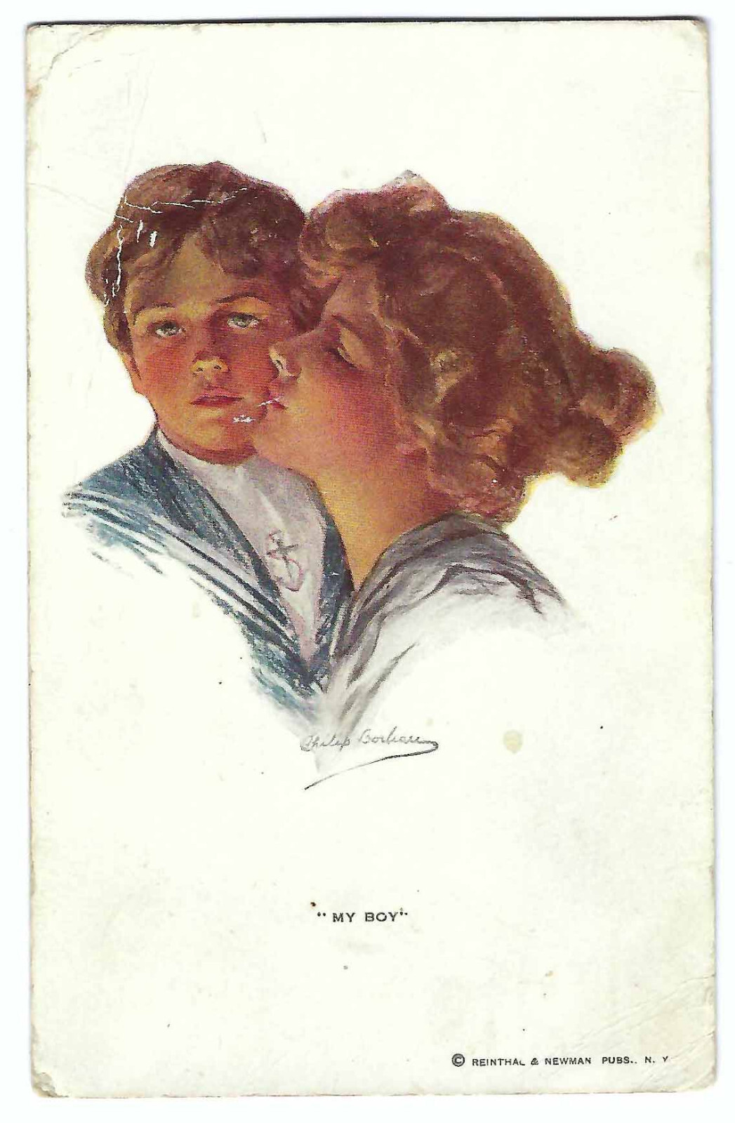 “MY BOY” Vintage Post Card c1910