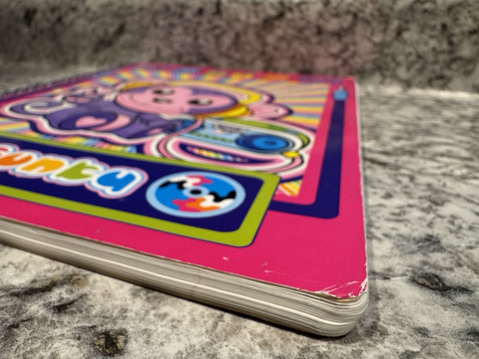 Vintage Lisa Frank Spiral Notebook Funky Monkey 10.5 x 8 Rainbow 68 Sheets Y2K