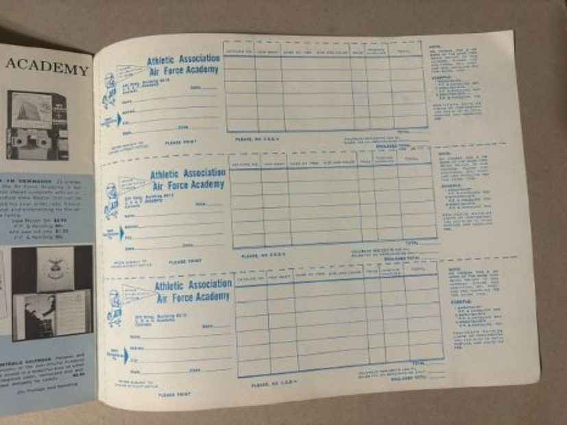 AFA Air Force Academy Athletic Association Gift & Souvenir 1950’s catalog – RARE