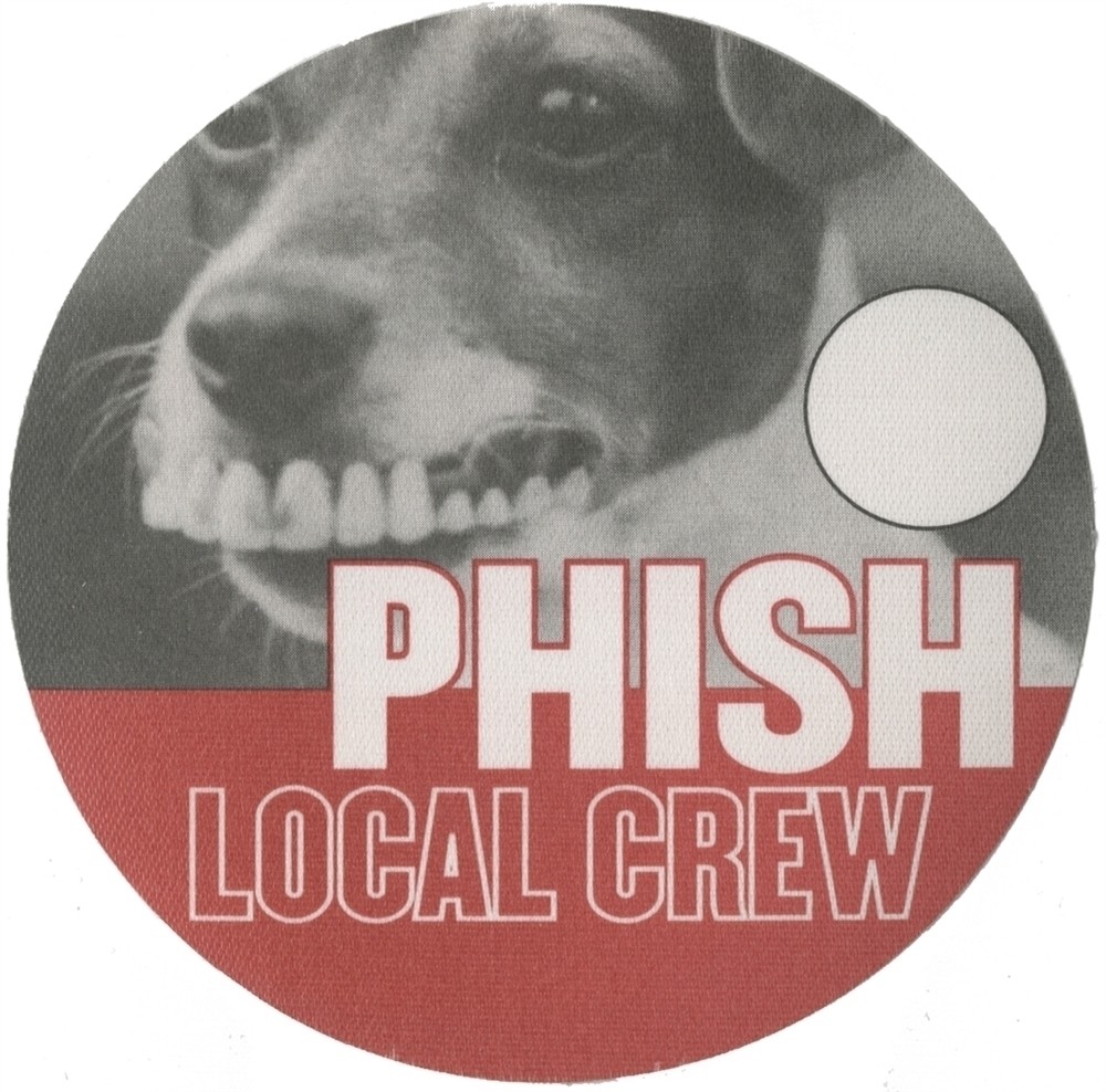 Phish 2003 concert tour Denture Dog Local Crew Backstage Pass