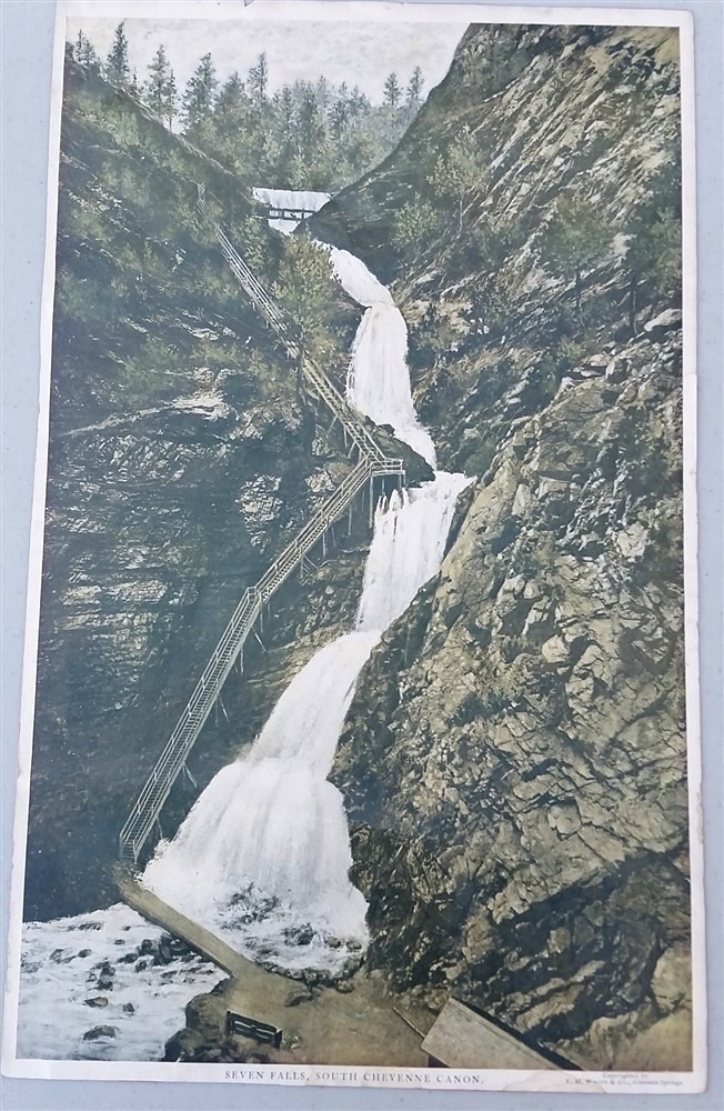 CS&CC SHORT LINE RY COLORADO SPRINGS CRIPPLE CREEK DISTRICT 7 FALLS CO LG PRINT