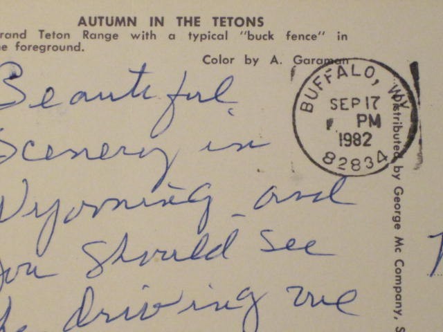 Autumn in Grand Teton National Park Postcard – Scalloped Edge / 4″x6″
