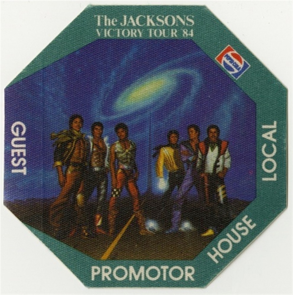 The Jacksons 1984 Victory concert tour Working Backstage Pass – Michael Jackson
