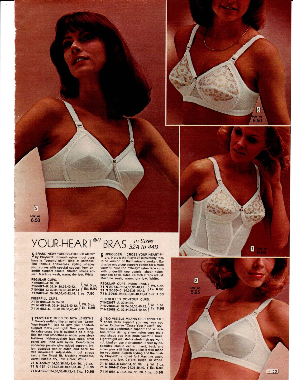 VINTAGE 70’S LADIES BRAS PHOTO CATALOG ADS PRINTS