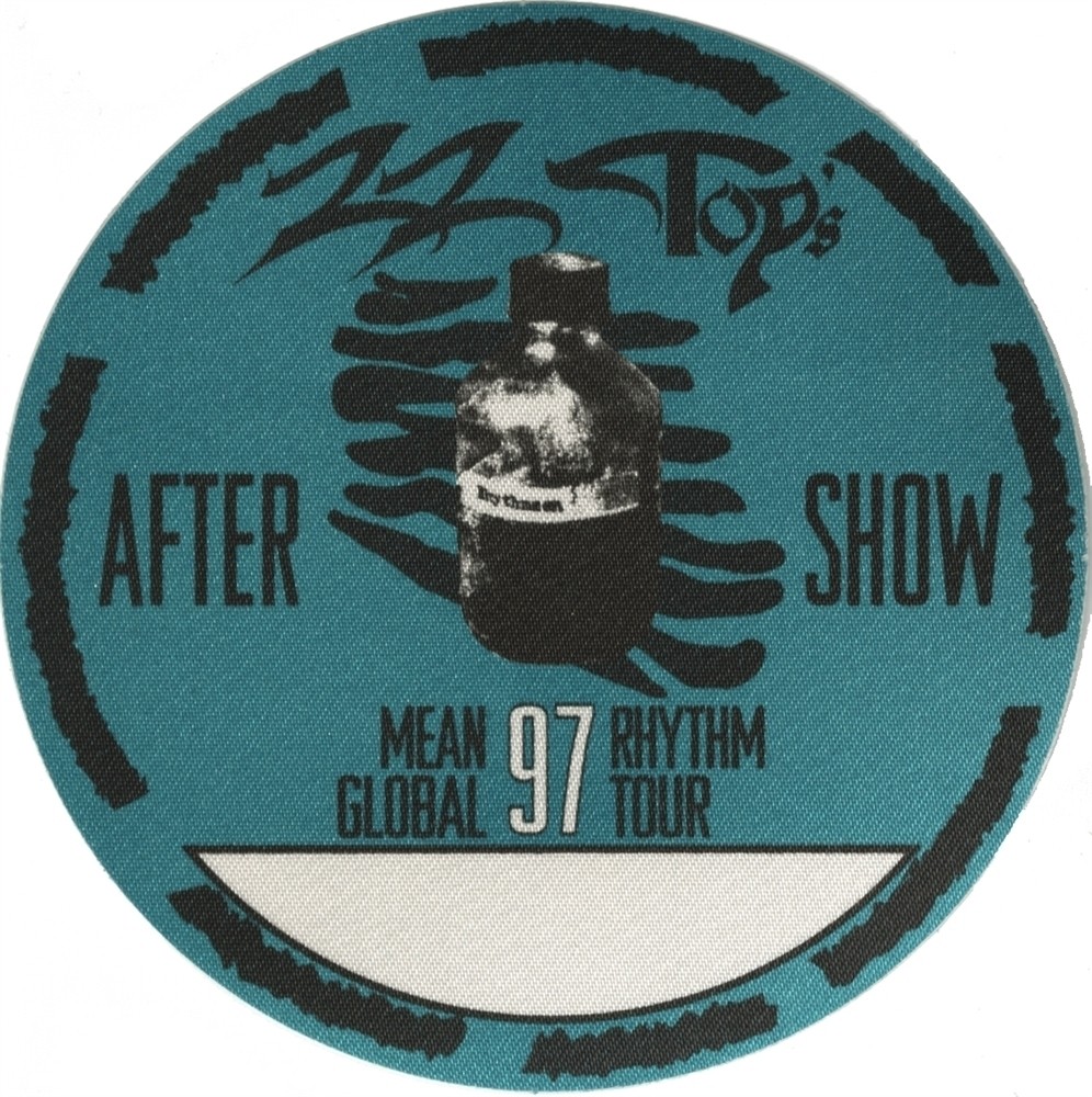 ZZ Top 1997 Rhythmeen concert tour memorabilia After Show Backstage Pass