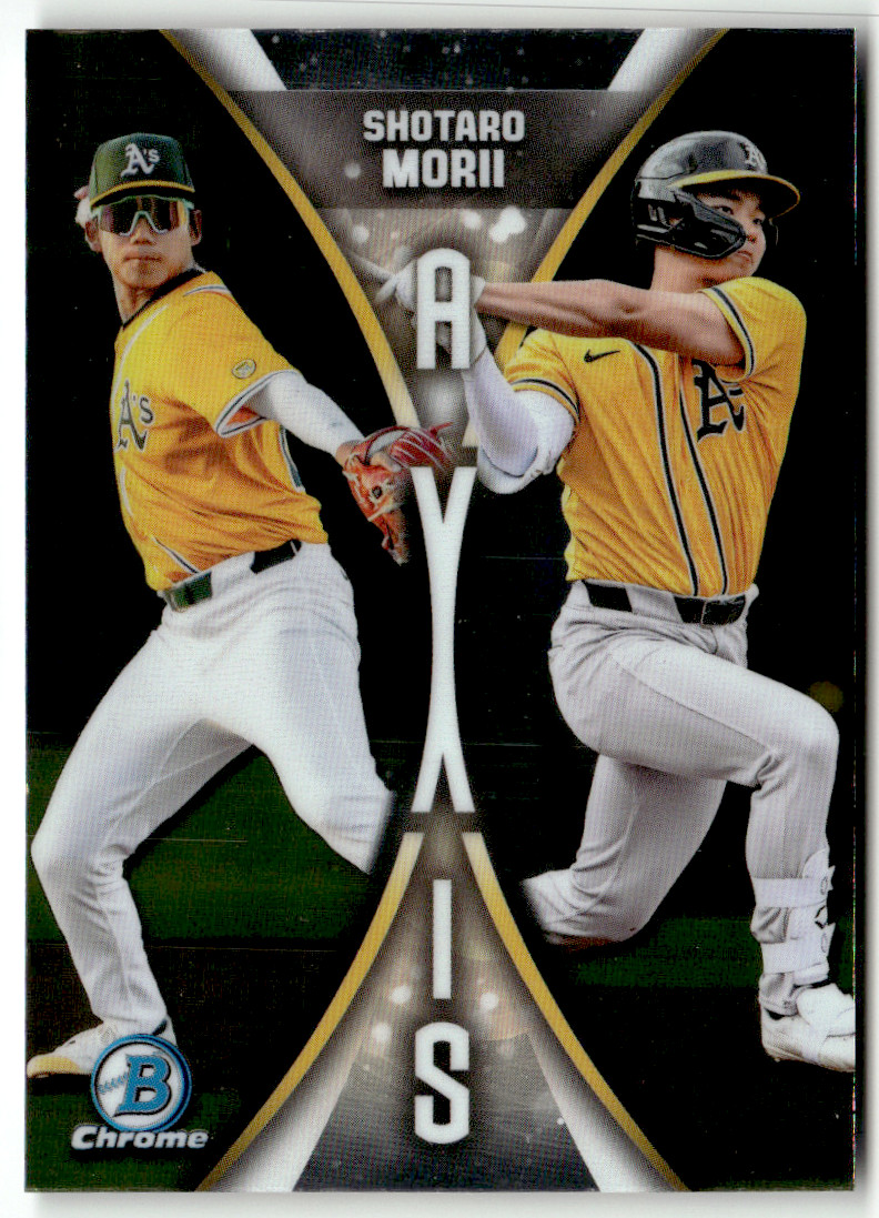 2025 Topps Bowman Chrome MLB No. A-18 Shotaro Morii Axis Trading Card