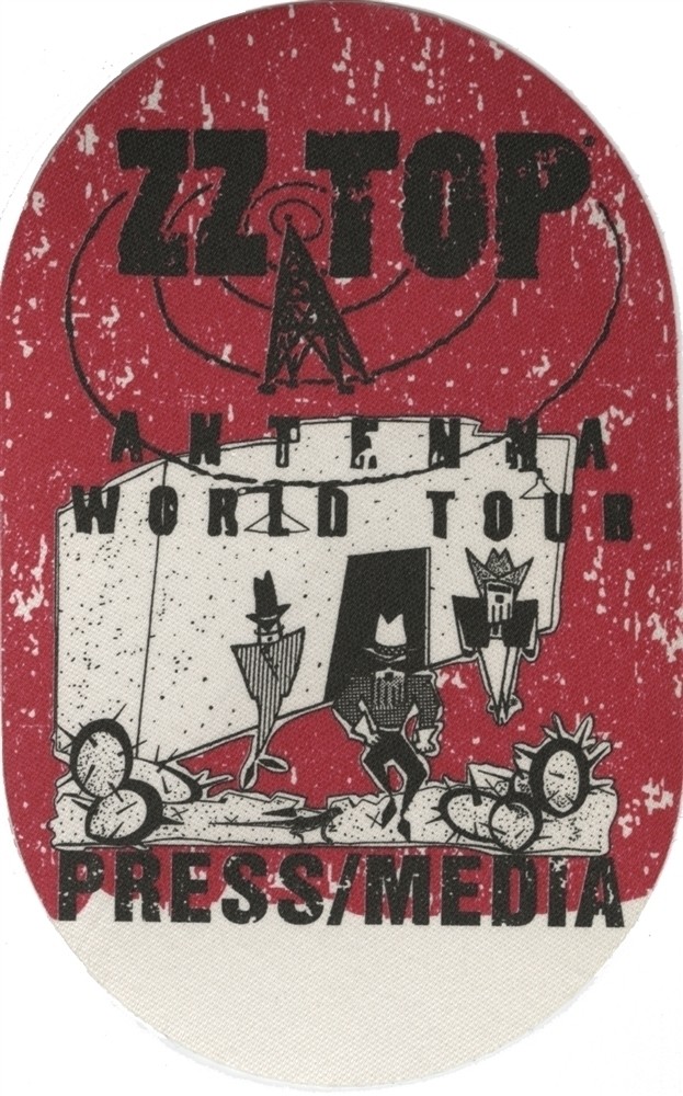ZZ Top 1994 Antenna concert tour Press Backstage Pass