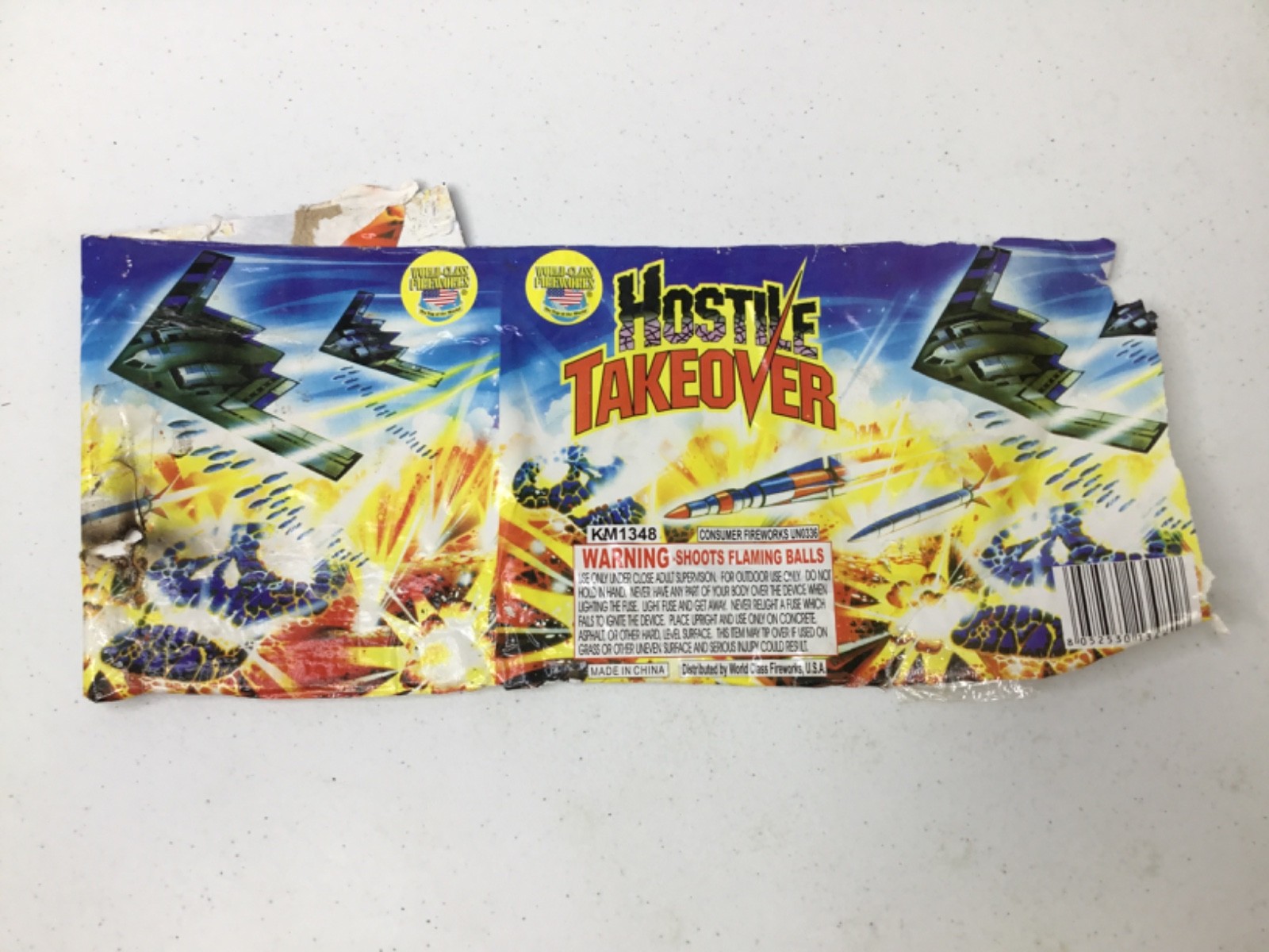 Hostile Takeover Fireworks Label