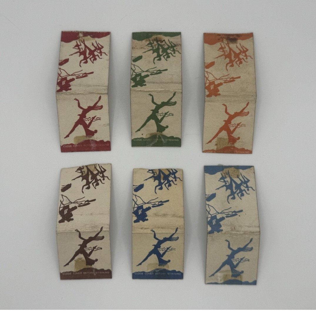 1950s Atomic Matchbook Covers Mid Century Modern Graphic Art Lot
