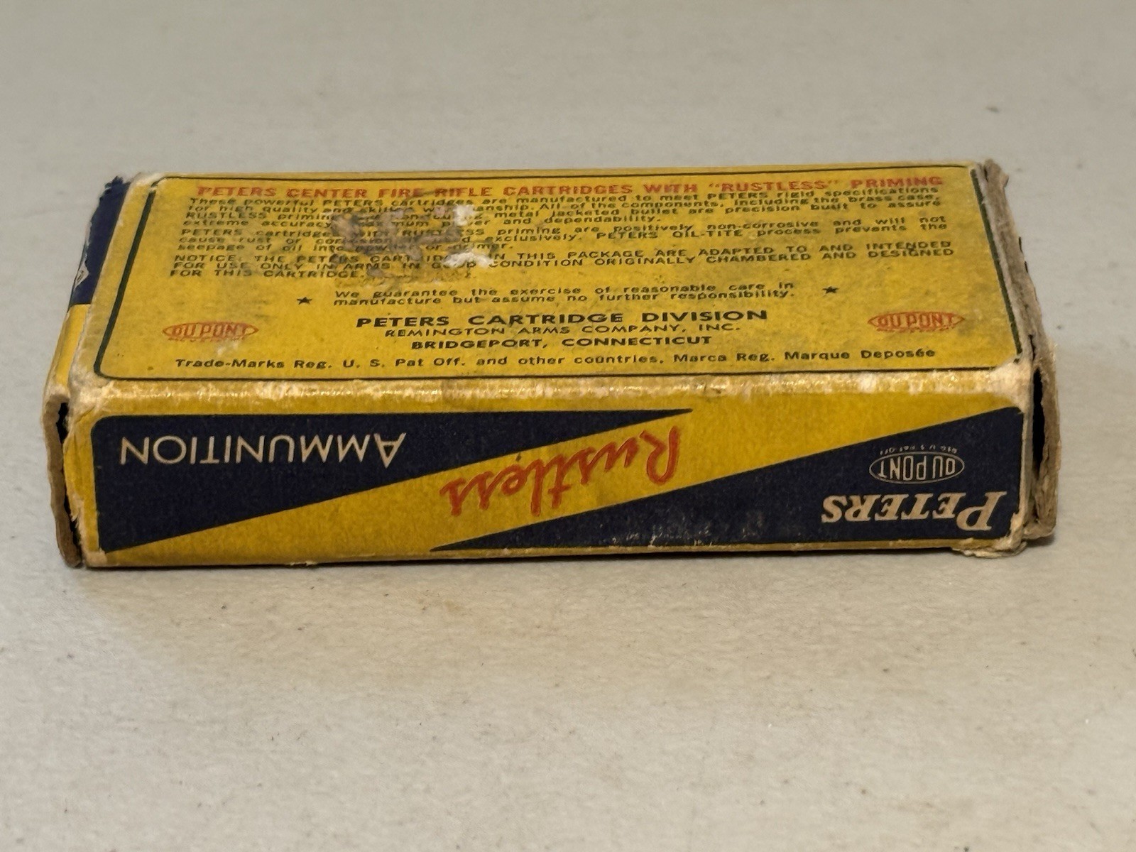 PETERS High Velocity 222 Rem Mag Cartridge Box – EMPTY BOX