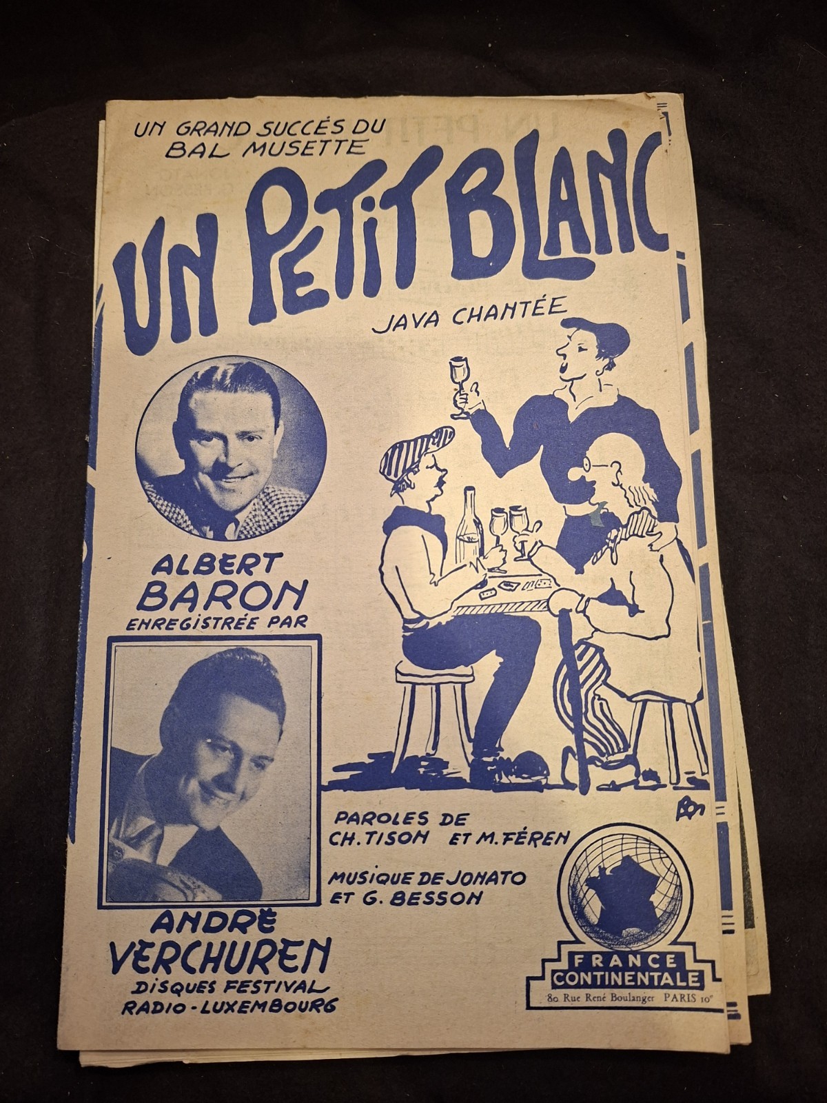 Partition Un Petit Blanc L’Astucieuse Verchuren Baron Besson Aimable Sheet Music