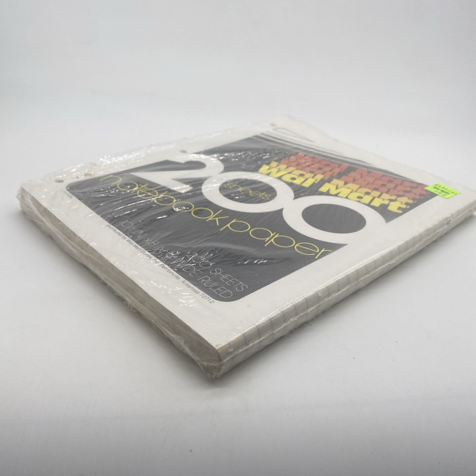 Vintage 1980s Walmart Notebook Paper 200 Sheets New Old Stock Sealed