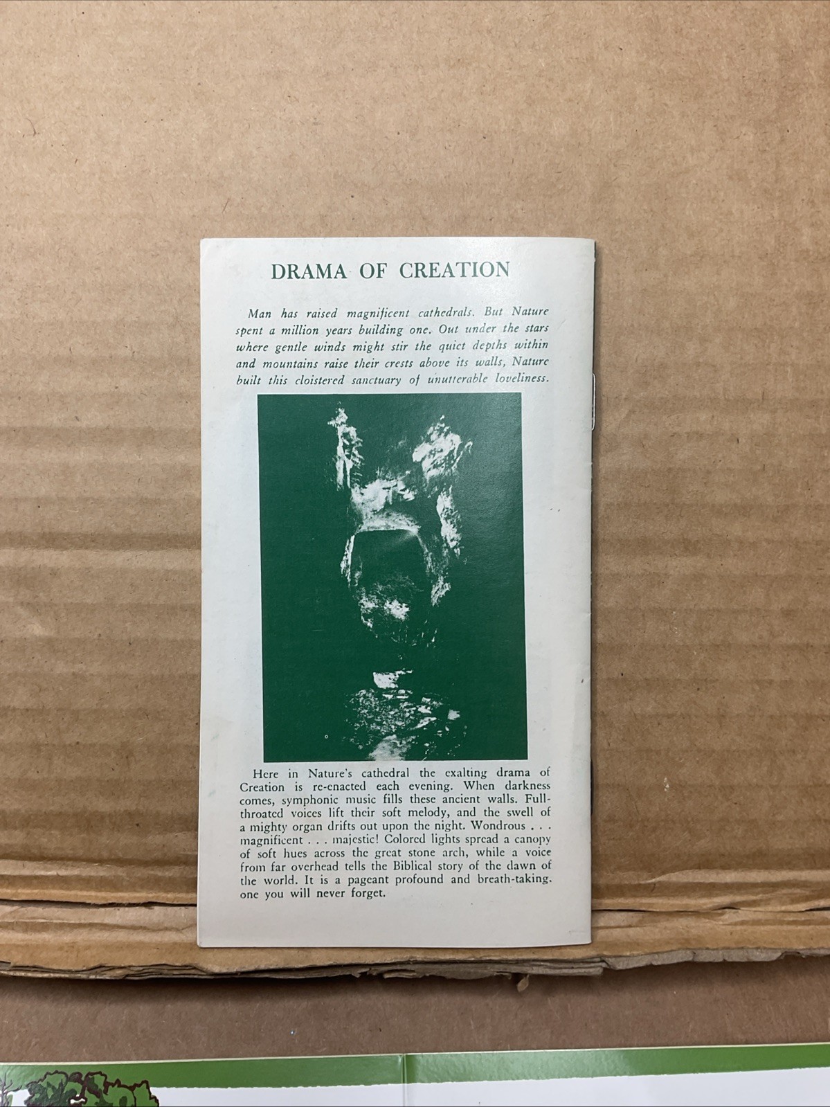 Vintage Natural Bridge Brochure & Bumper Sticker Virginia B68