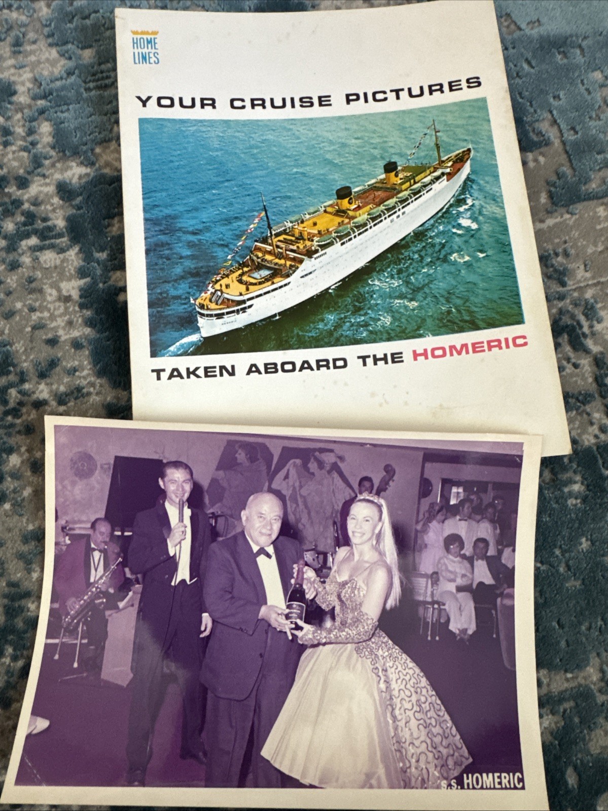 Vintage Home Lines Homeric Italy Italian Cruise Photo Travel Ephemera