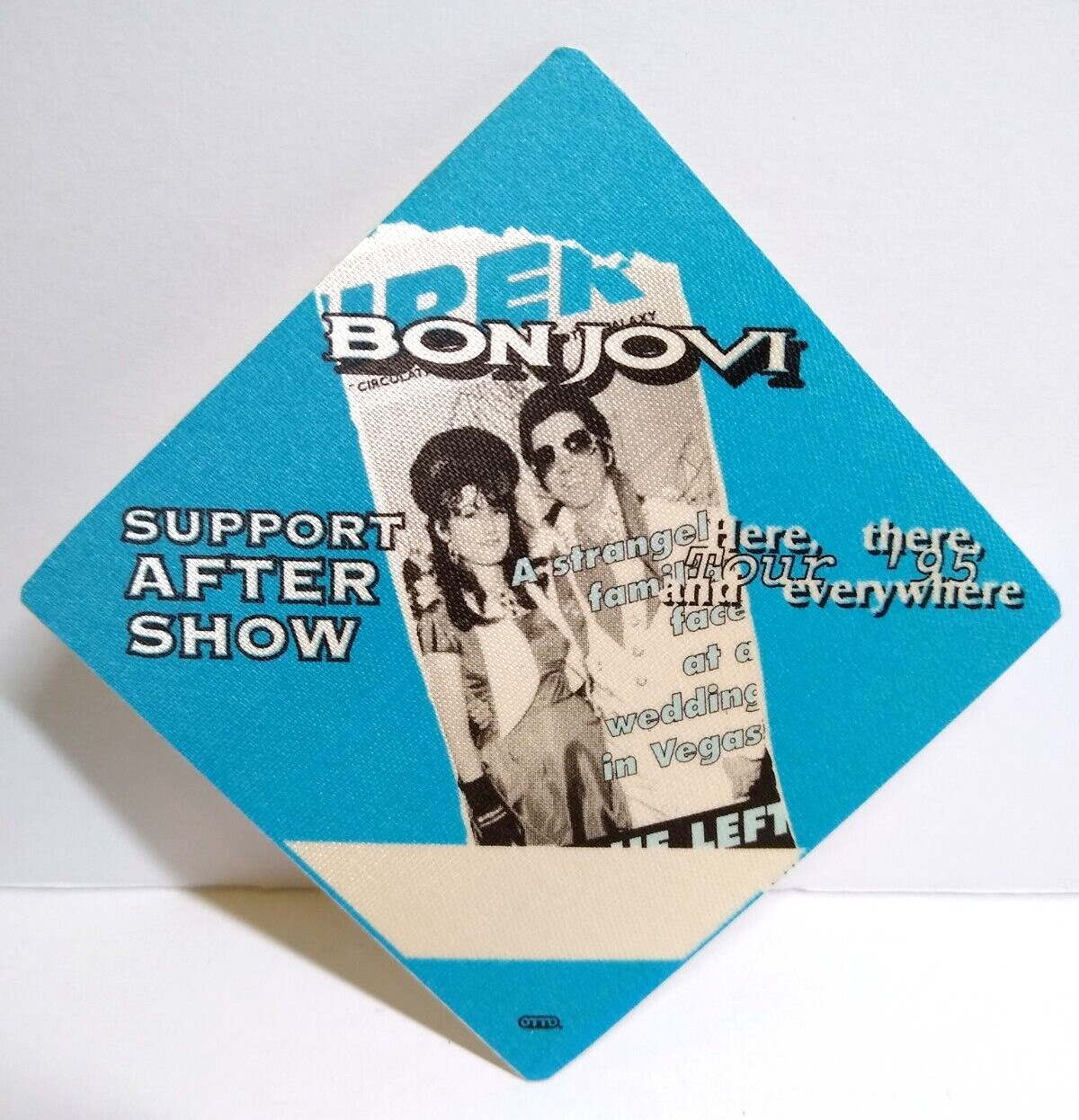 Bon Jovi Backstage Pass Original 1995 Original Here There and Everywhere Blue