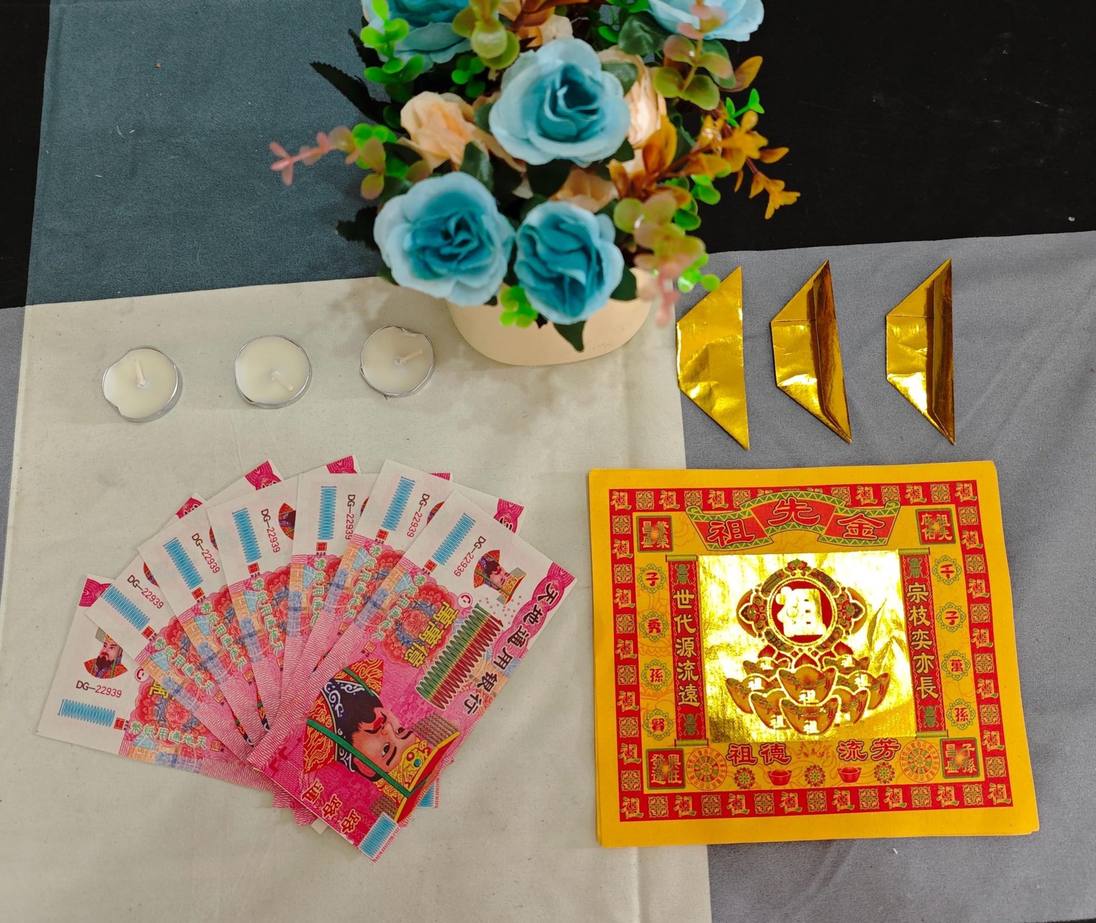 Ancestor Money Joss Paper Energy Money Bless for Heaven and Hell Jade Emperor…