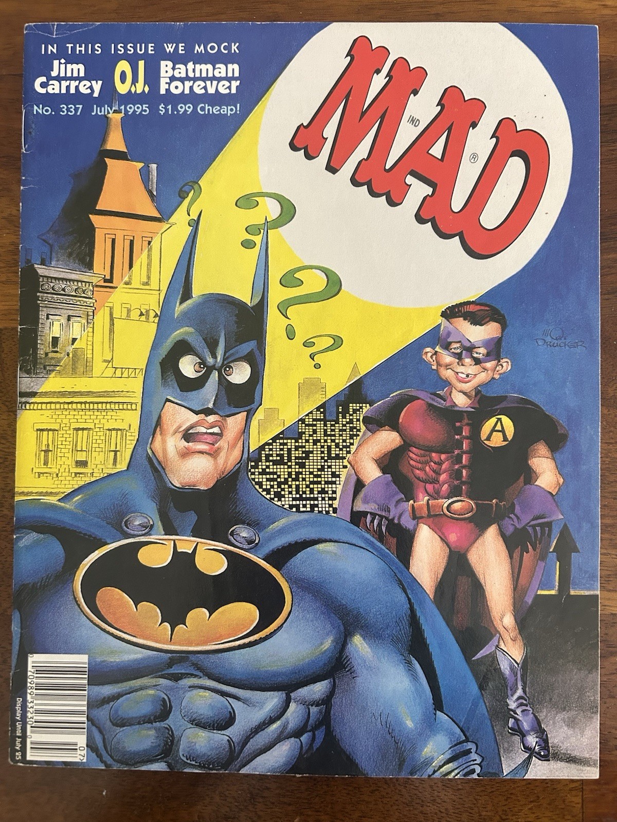 JULY 1995 #337 MAD vintage magazine Jim Carrey O.J. BATMAN FOREVER