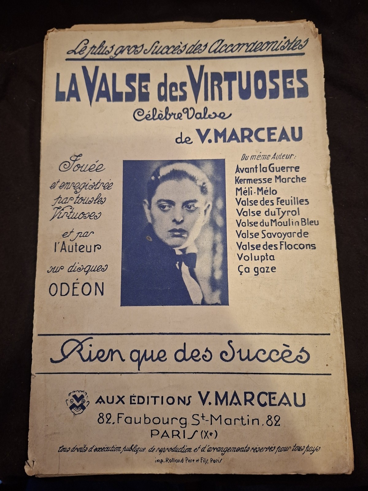 Partition La Valse Des Virtuoses Marceau Sheet Music