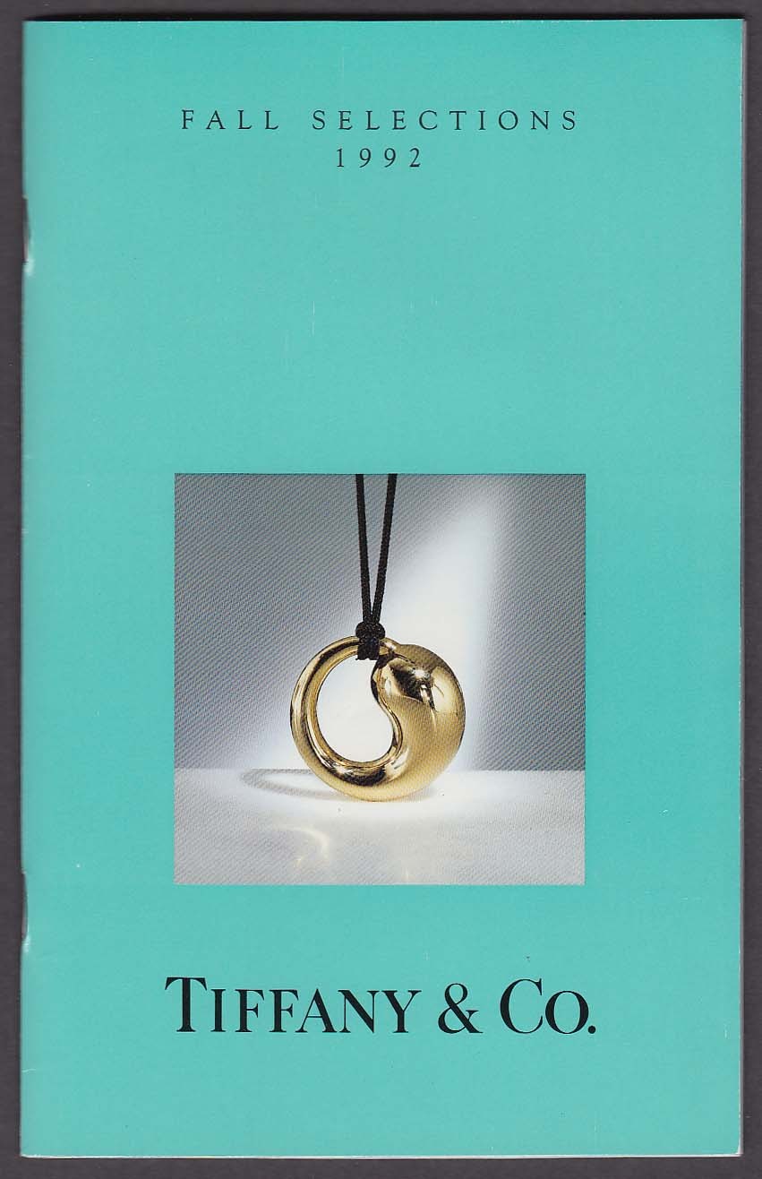Tiffany & Co Fall Selections 1992 catalog Eternal Circle pendant cover