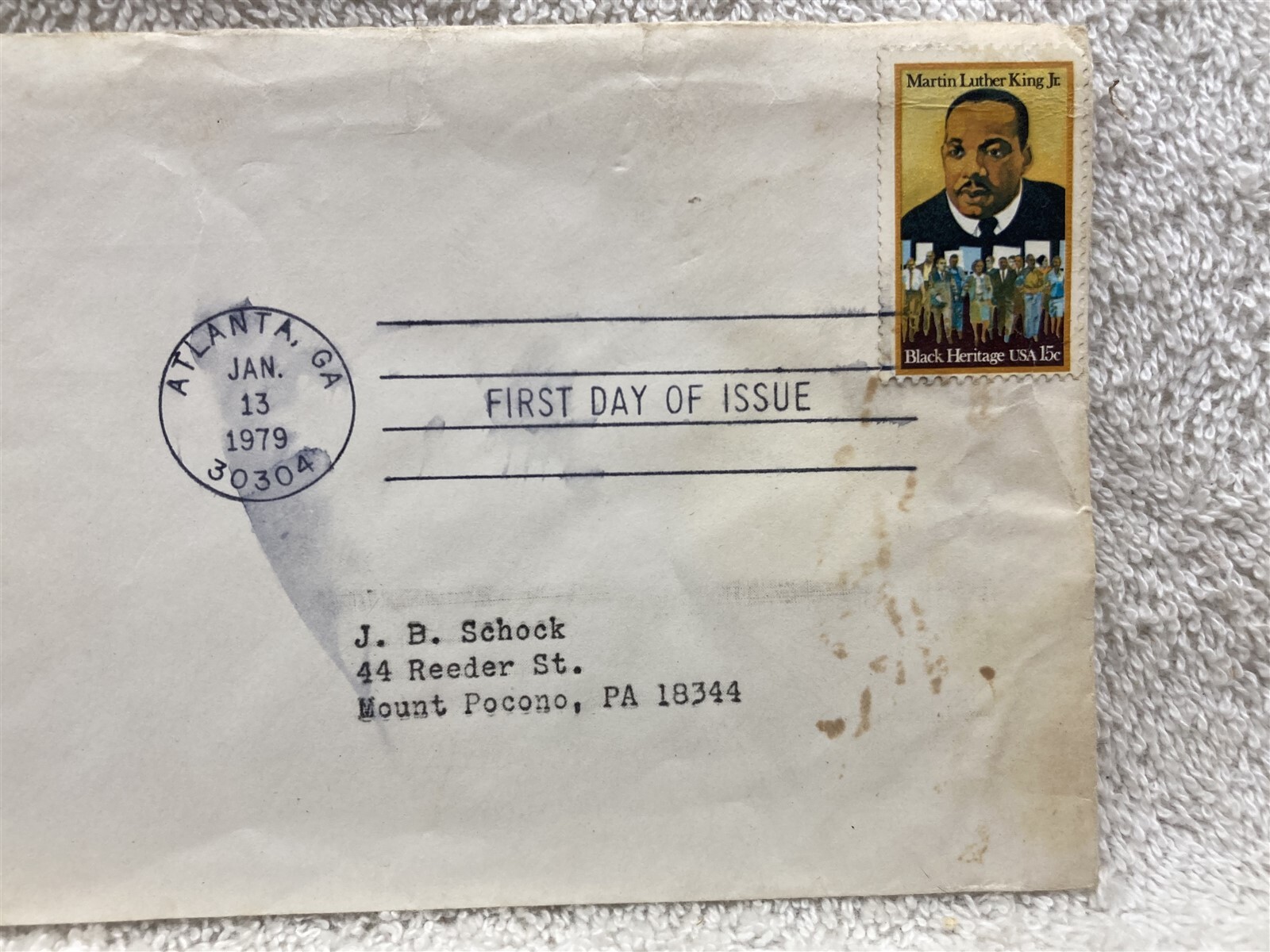 1979 REM Catalog Forest Park Atlanta GA Cover First Day Issue Martin Luther King