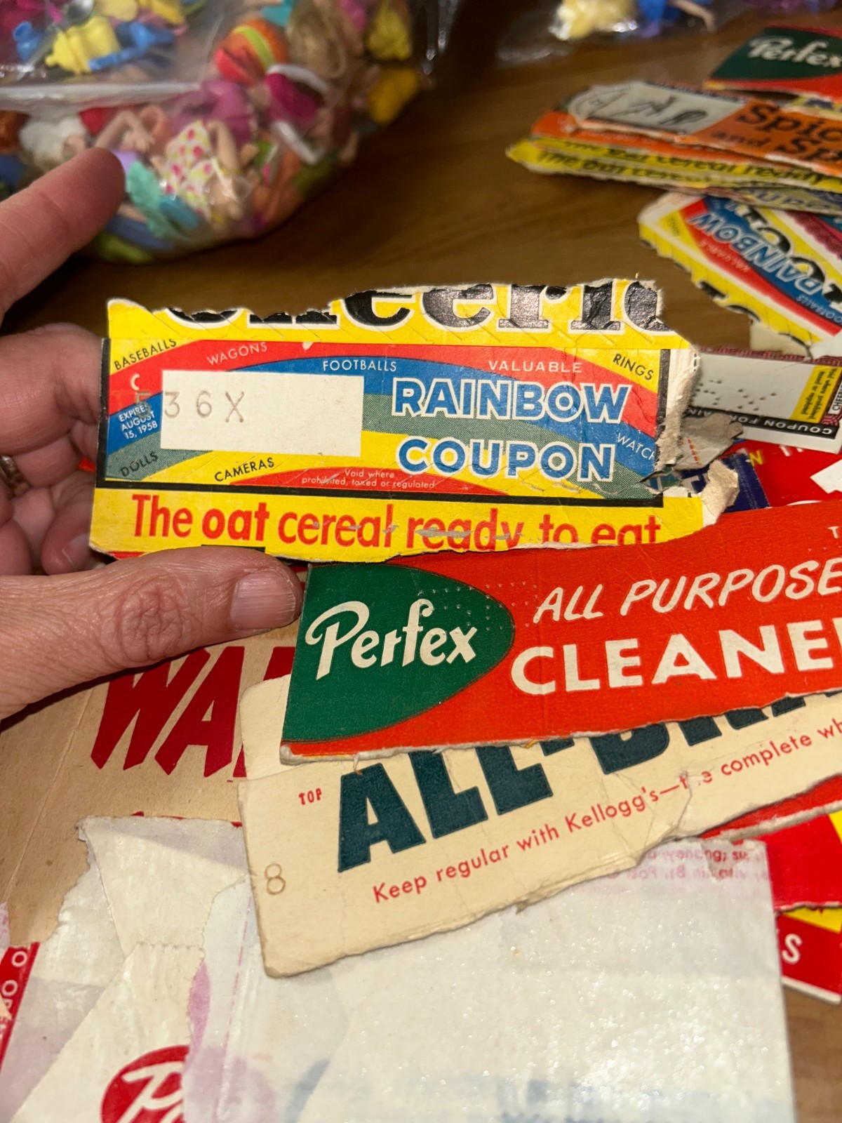 Vintage Grocery Labels, Box Tops, Cereal labels lot