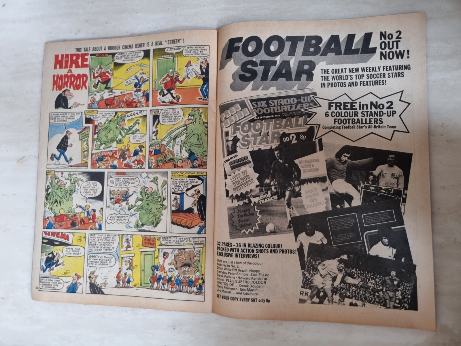 Cor!! IPC Magazines British Weekly Comic 22nd September 1973