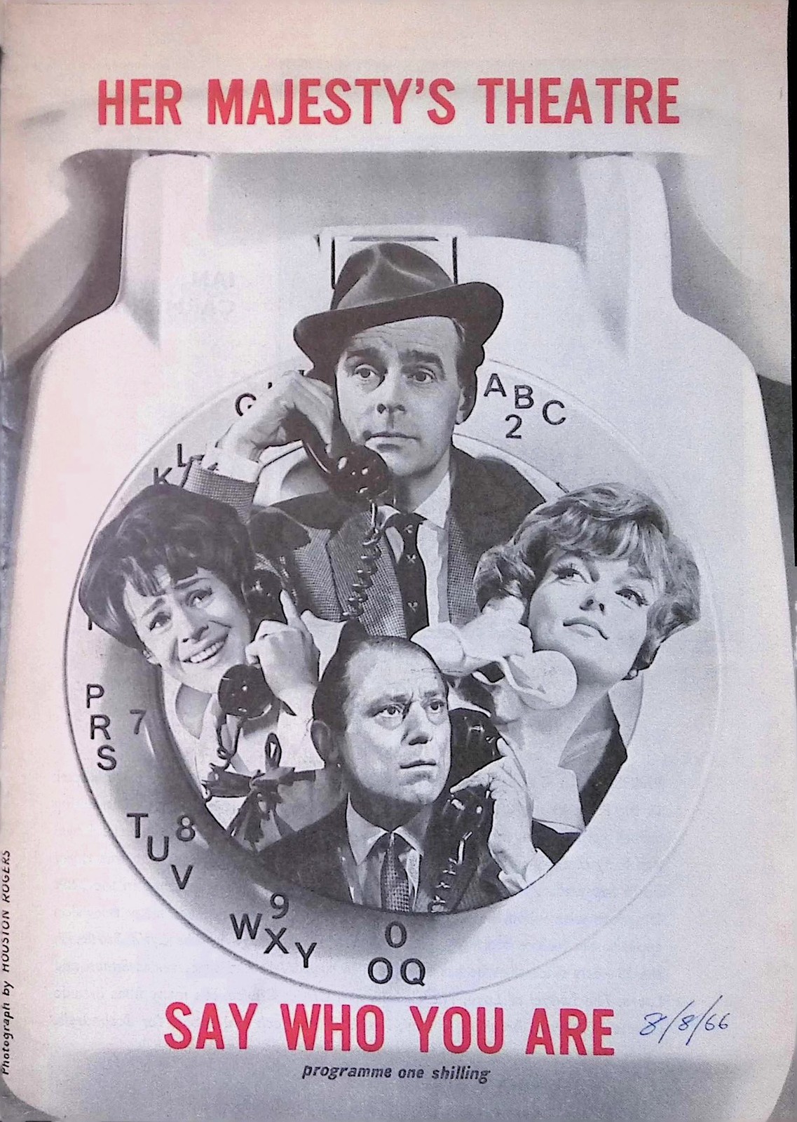 Original 1960s Say Who You Are Vaudeville Theatre West End Programme London
