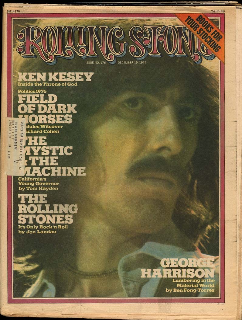 ROLLING STONE 12/19 1974 George Harrison Ken Keset Rolling Stones
