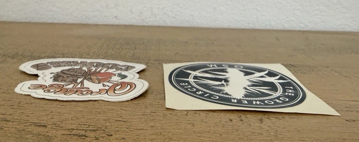 Marijuana Orange Cookies And The Grower Circle GSM Stickers