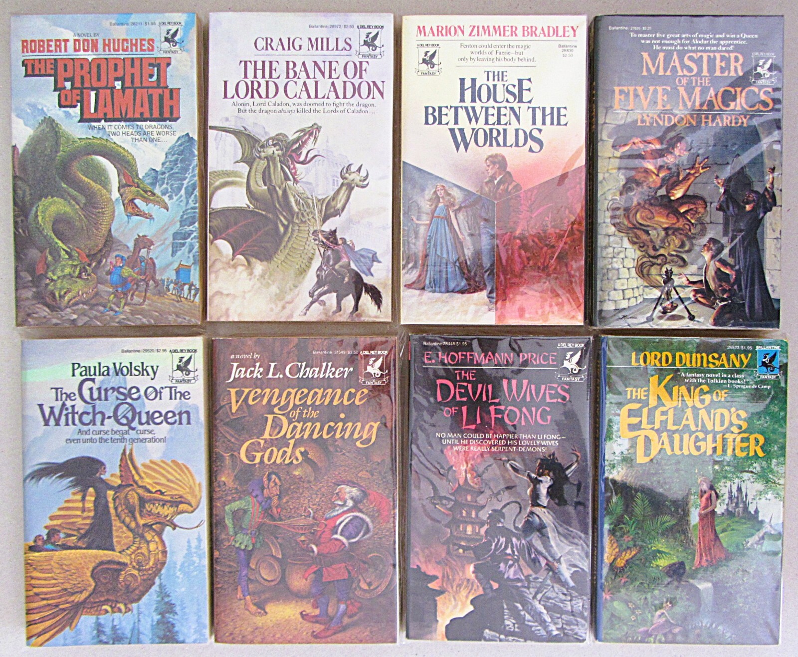 LOT 8~GRIFFIN~DEL REY FANTASY PAPERBACK BOOKS~COLLECTIBLE COND~UNREAD~NEW