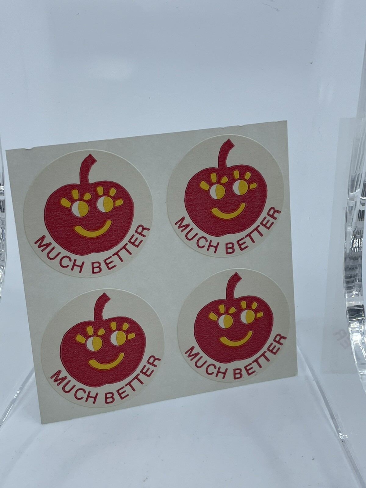 Vintage 80s Scratch N Sniff Stickers Cherry Sheet Matte
