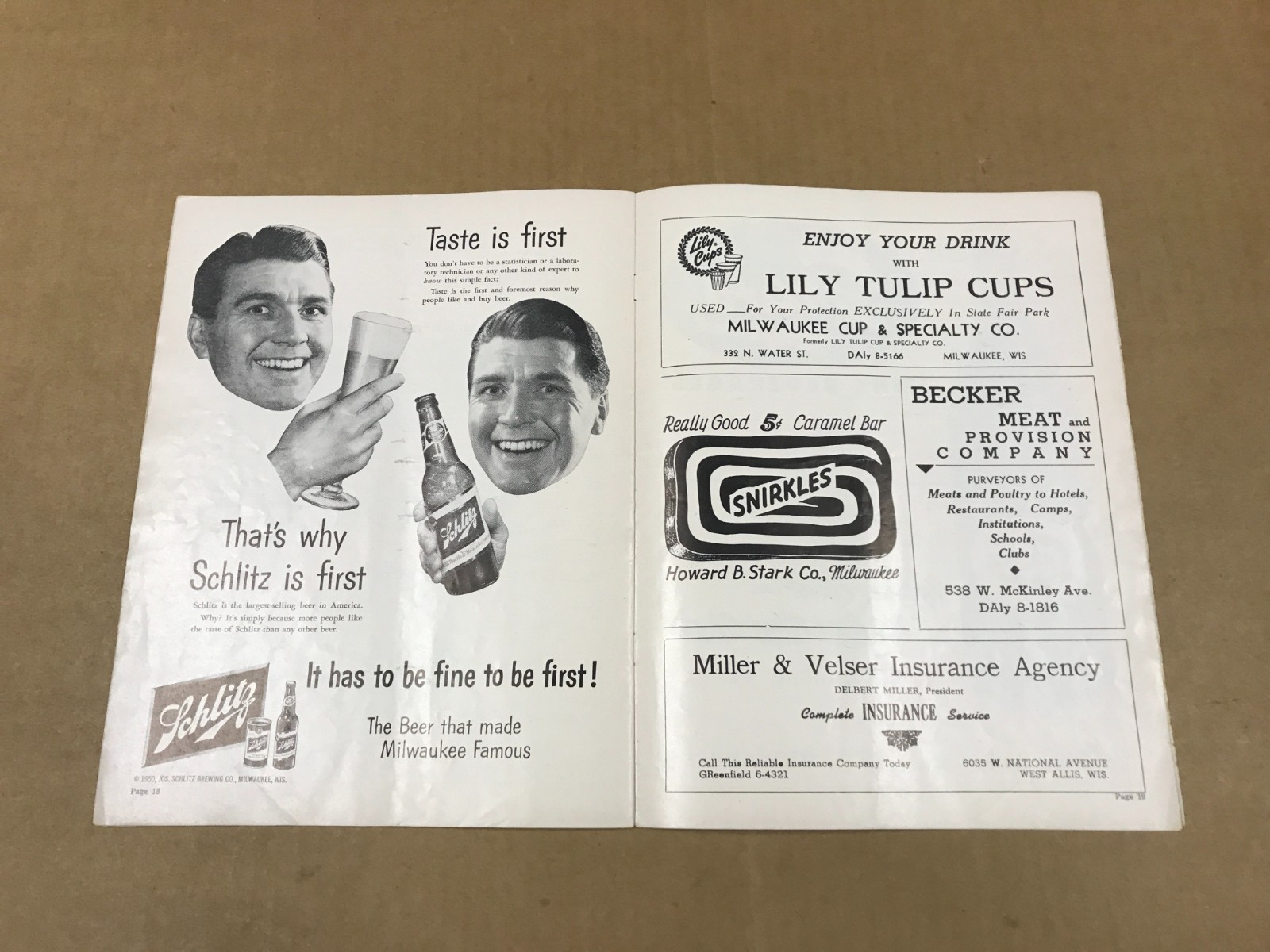 Vintage 200 Mile Big Car Auto Race Official Program – August 26, 1951