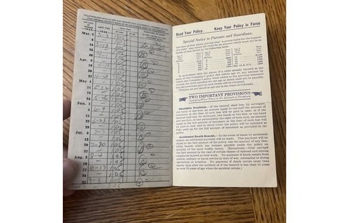 Prudential Insurance Premium Receipt Book 1933-36 Philly PA Paper Americana