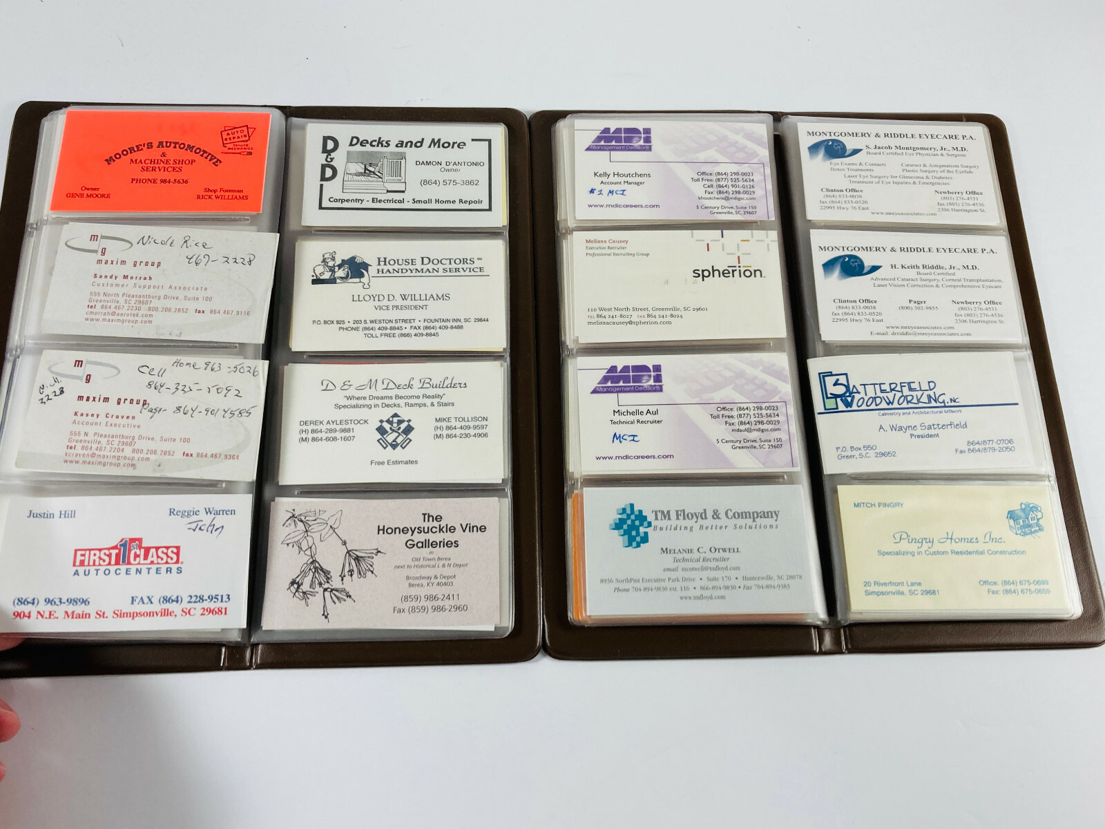 Lot (150+) Vintage South Carolina SC Business Cards advertising 70s 80s 90s
