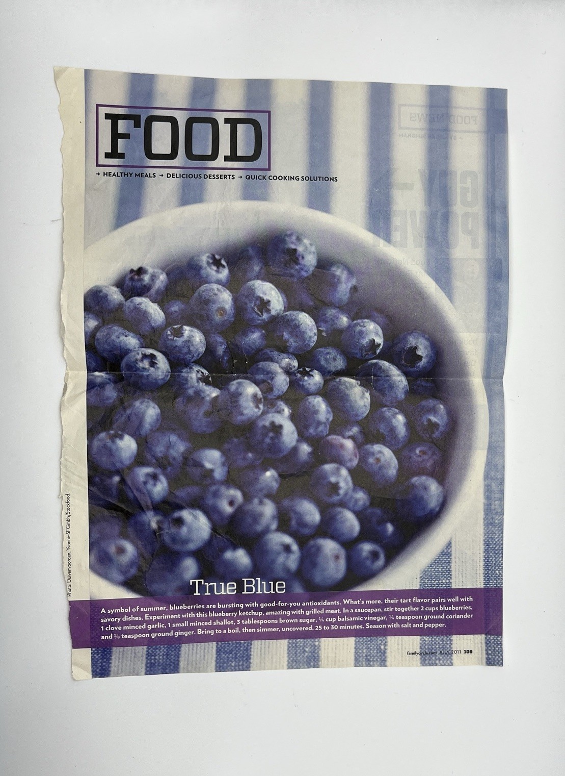 Vintage Lot of 11 Recipes from Magazines Ephemera Print Ads early 2000s