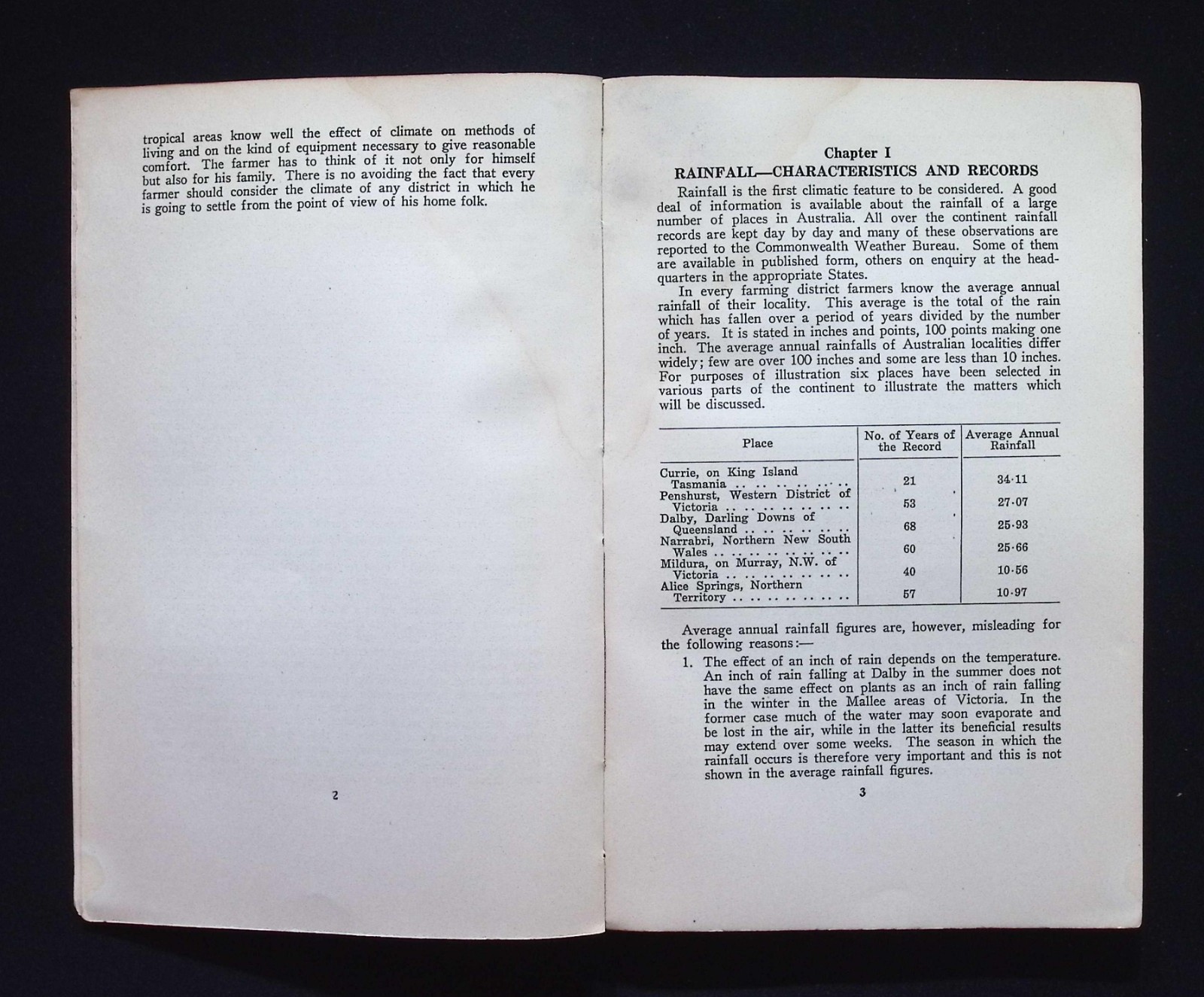 Climate & Soils in Relation to Agriculture : Ministry of Post-War Recon. 1949 PB
