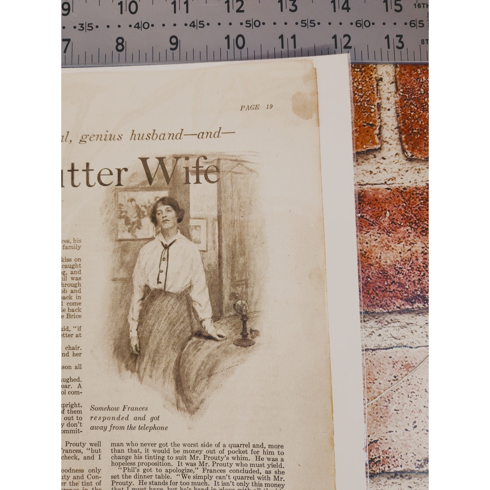 1918 A Bread-and-Butter Wife Original Vtg PRINT ARTICLE by Helen Ward Banks